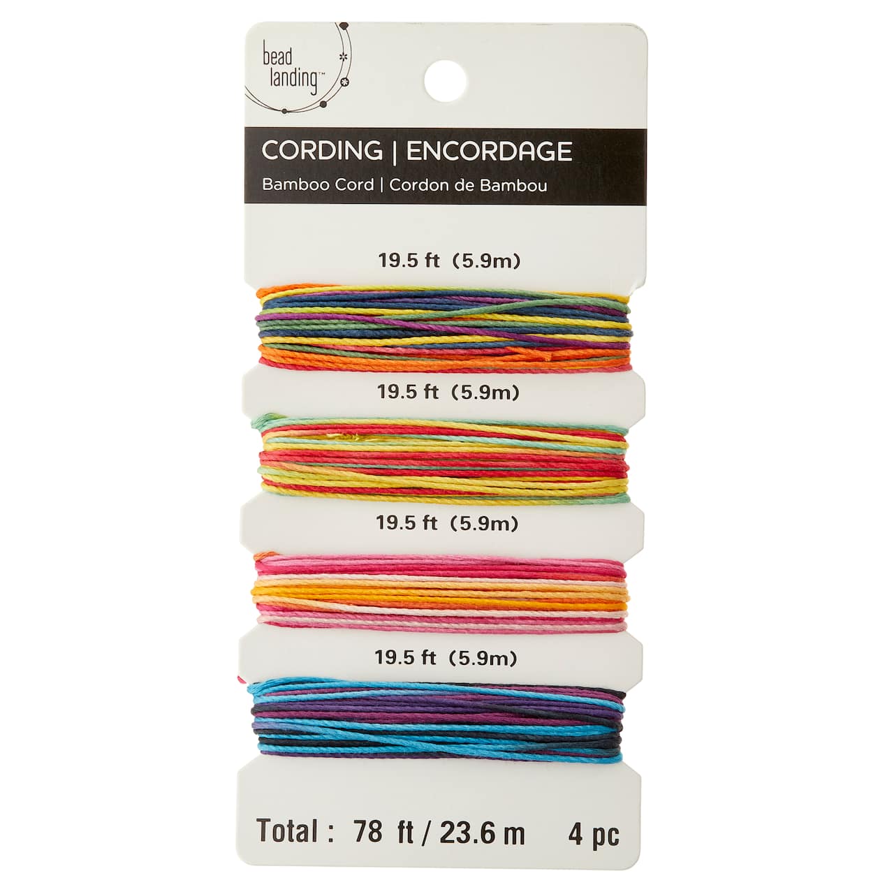 Bead Landing™ Bamboo Cording, Variegated